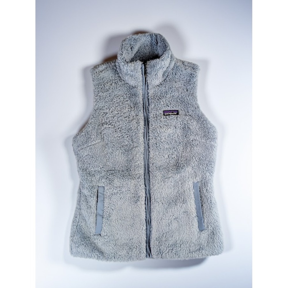 Patagonia Los Gatos Sherpa Fleece Vest Women's M Blue  Full Zip High Pile